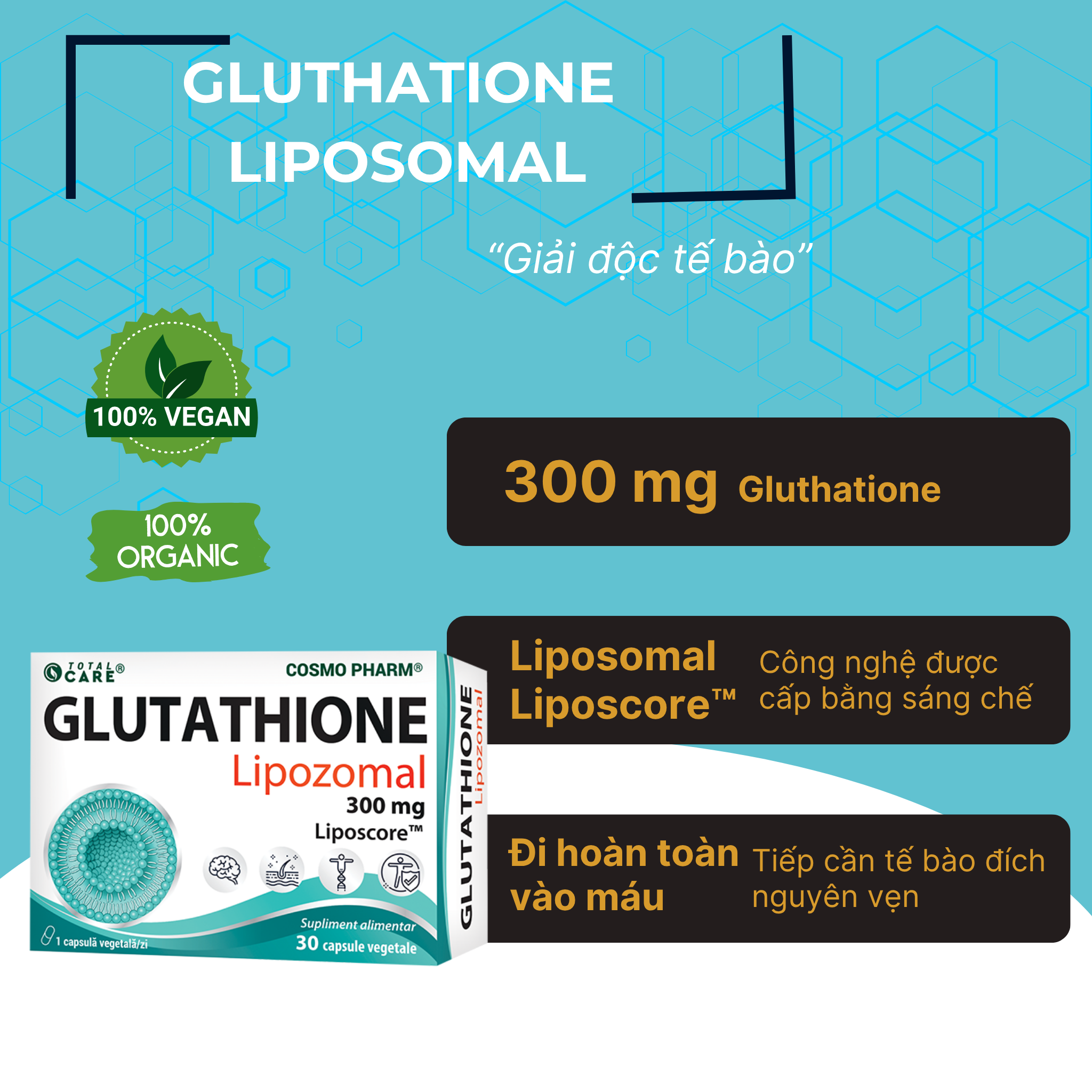 Glutathione Liposomal 300mg - Hình ảnh 2